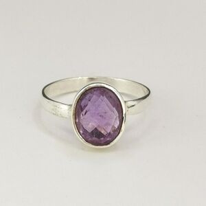 Amethyst ring in Sterling Silver Size 9 🆕